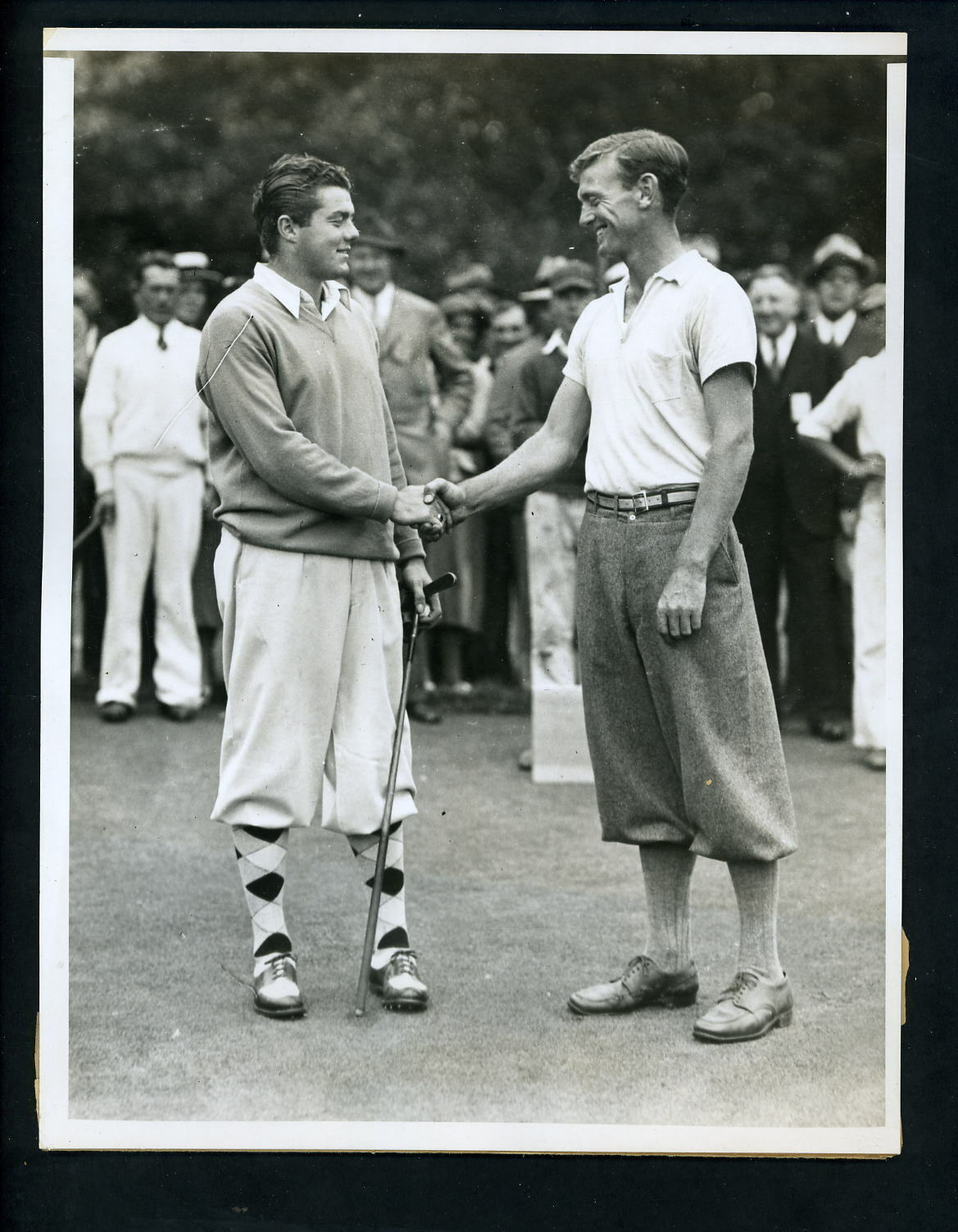 David Goldman & Lawson Little 1934 National Amateur Golf Type 1 Press Photo Poster painting