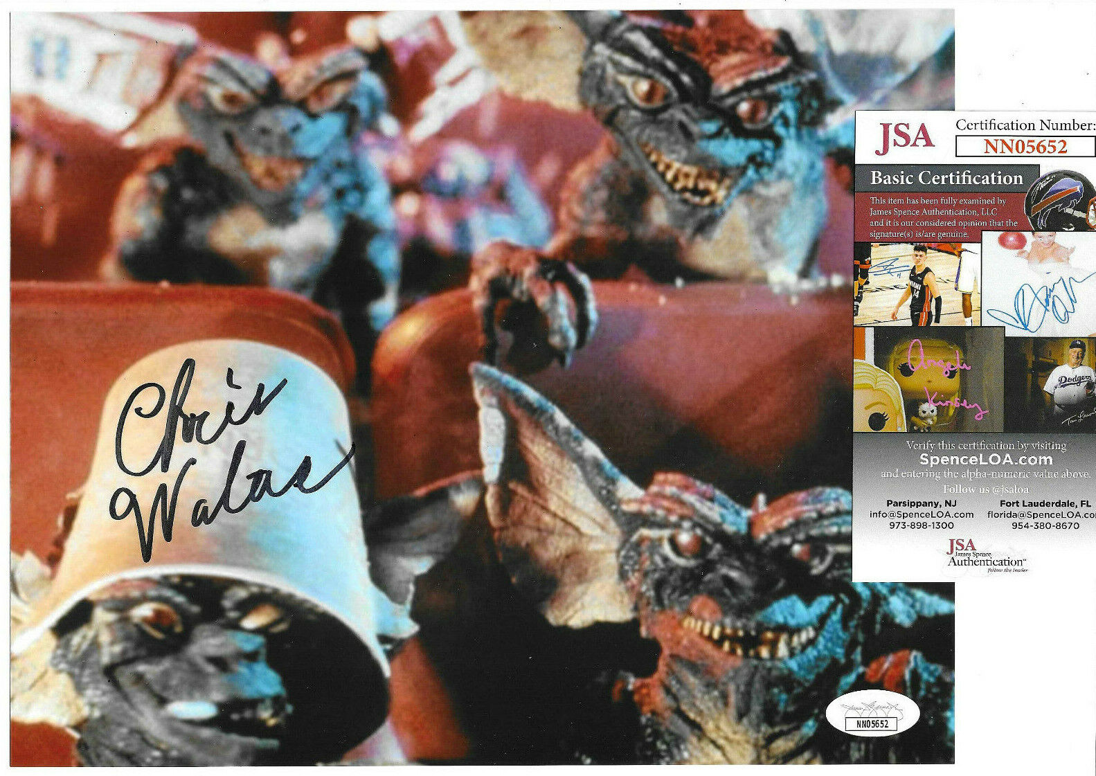 Chris Walas Signed 8x10 Photo Poster painting Gremlins, Movie Theater, Creator, Effects, JSA COA