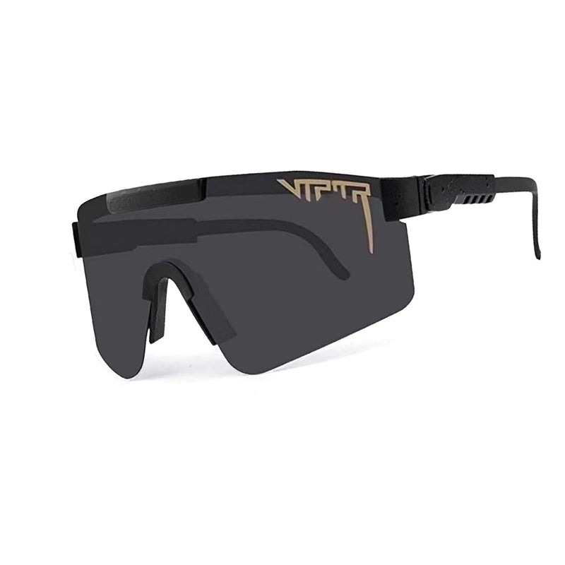 Hip-hop Exaggerated Punk Gradient Color Pc Special-shaped Mirror Clips Sports Sunglasses