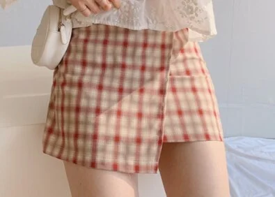 S-XL Girls Spring Oversize Blouse Womens White Shirt Long Sleeves Tops Mini Skirts Summer Plaid High Waist Two Piece Set Women