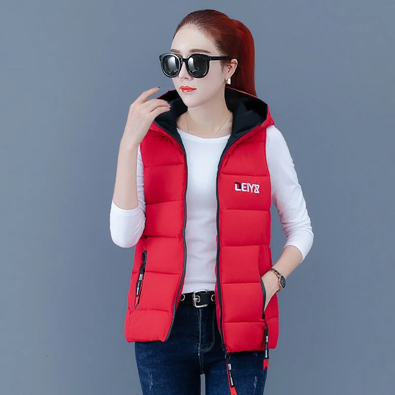 Woherb Autumn And Winter 2023 Women's Cotton Vest Loose And Thick Cotton Clothing Vest New Down Cotton Hooded Fashion Women's Horse Clip Coat-Outfit Ideas