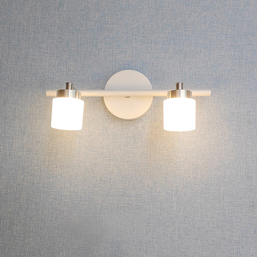 White Brushed Simple Bathroom Vanity Lighting