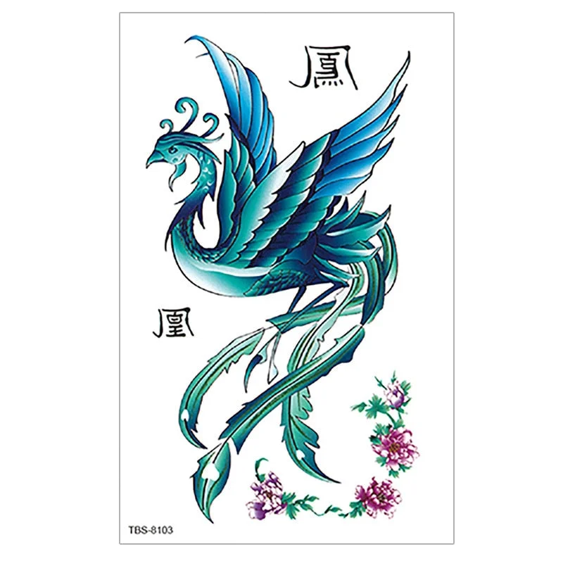 Waterproof Temporary Tattoo wolf tiger totem Fake Tatto Flash Tatoo cross angel Hand Arm middle size art Tattoos for Women men