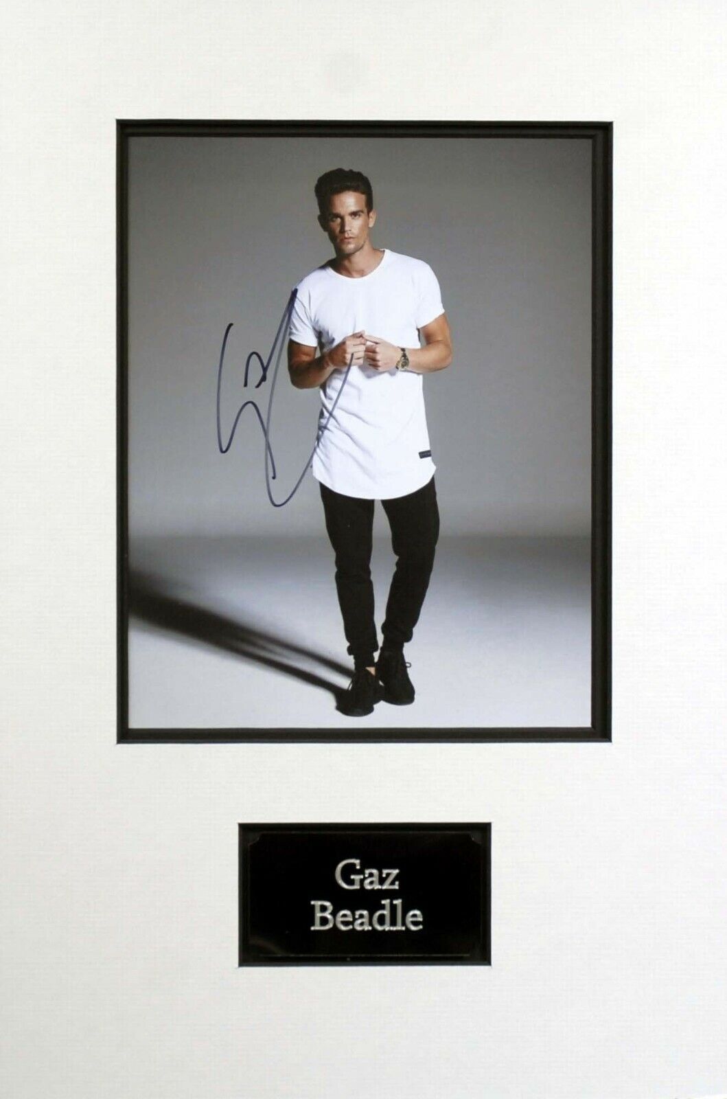 Gaz BEADLE Geordie Shore Ex on the Beach Signed & Mounted Photo Poster painting AFTAL RD COA