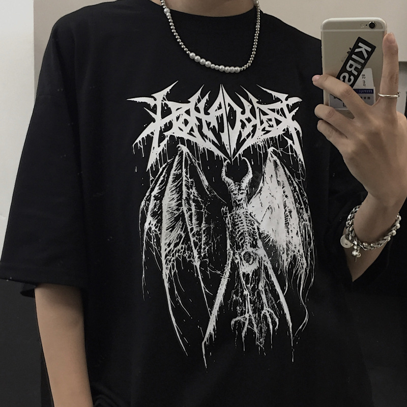 Goth Punk Devil Harajuku T-shirt / TECHWEAR CLUB / Techwear