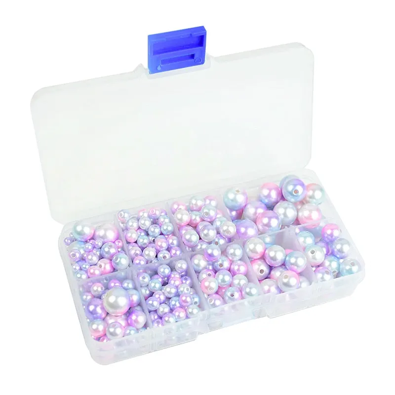 4-12mm Mixed Mermaid Pearls Beads With Hole DIY Crafts Jewelry Making Bracelet Necklace Wedding Birthday Party Home Decorations