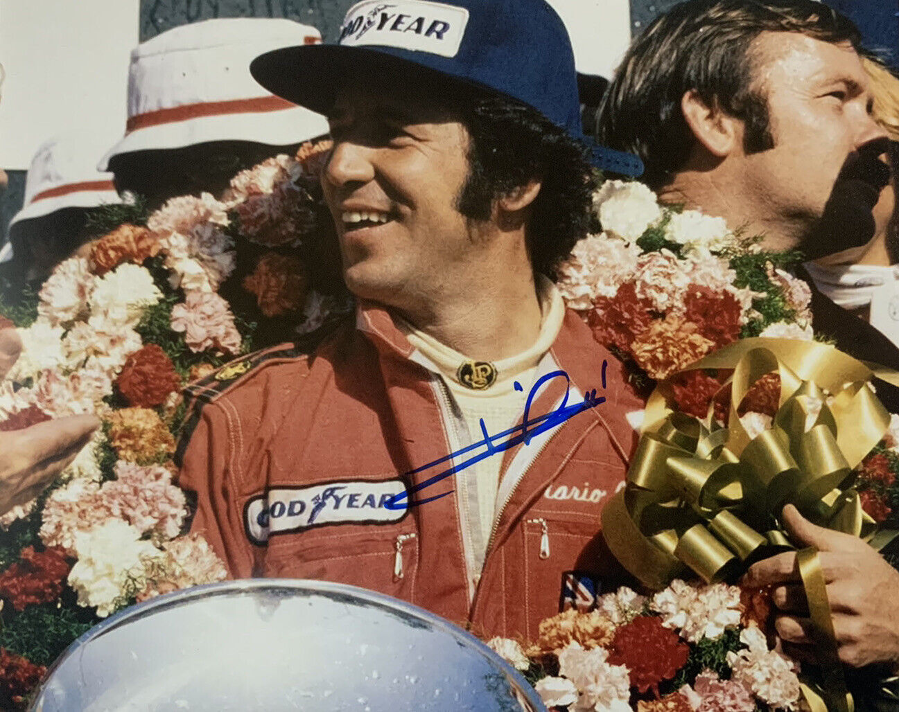 MARIO ANDRETTI HAND SIGNED 8x10 Photo Poster painting NASCAR DRIVER AUTOGRAPH AUTHENTIC COA