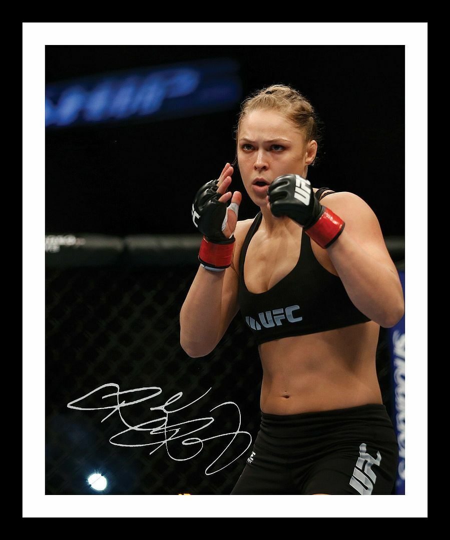 Ronda Rousey Autograph Signed & Framed Photo Poster painting 5