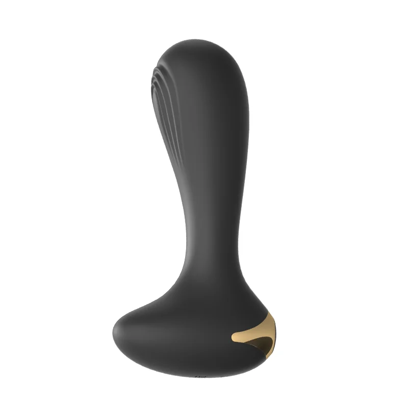 Laile Vestibular Plug Anal Stimulation Silica Gel Men's Black Silica Gel Vibration G-spot Vestibular Masturbator Adult Products - Rose Toy