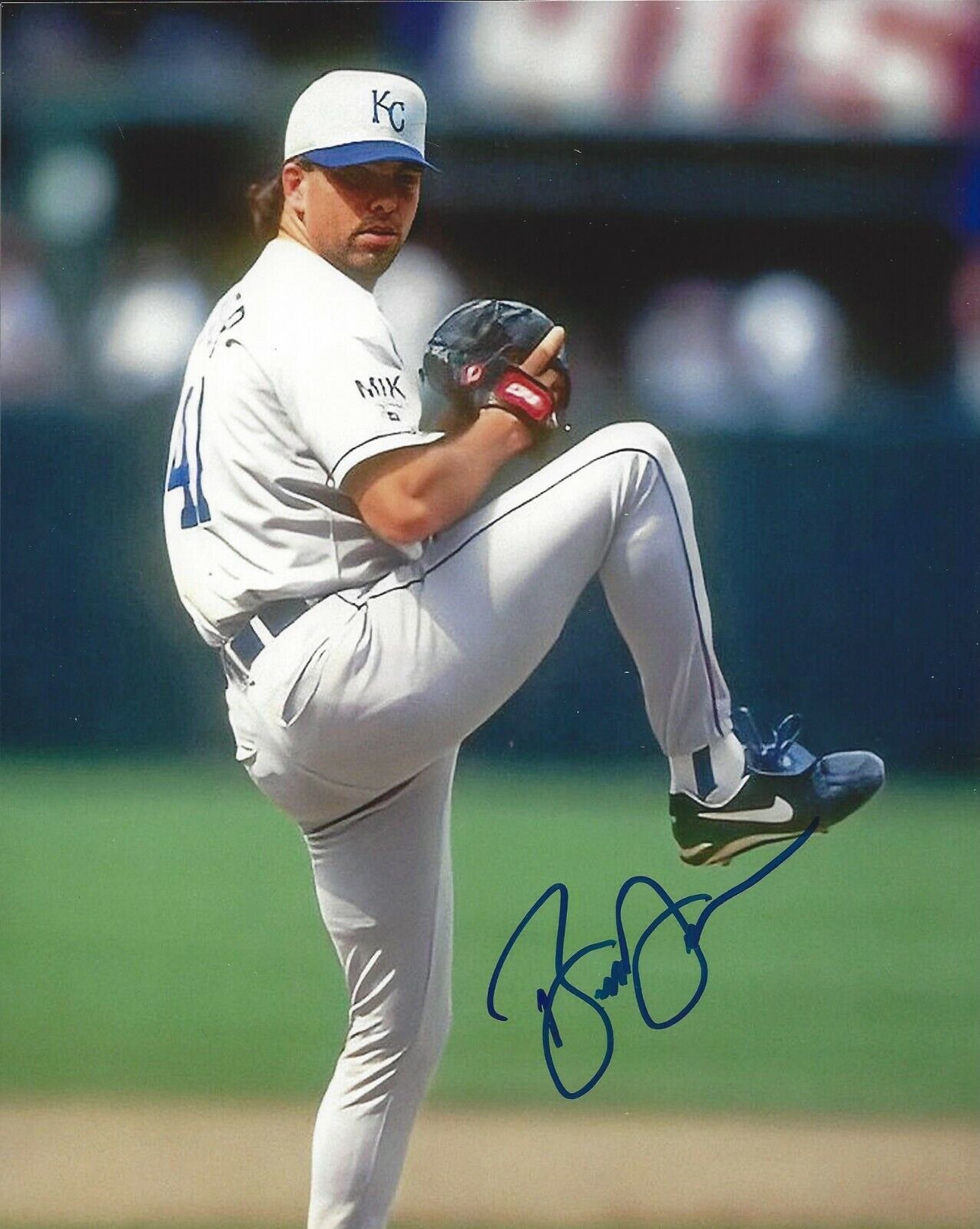 Billy Brewer Autographed 8x10 Kansas City Royals#4