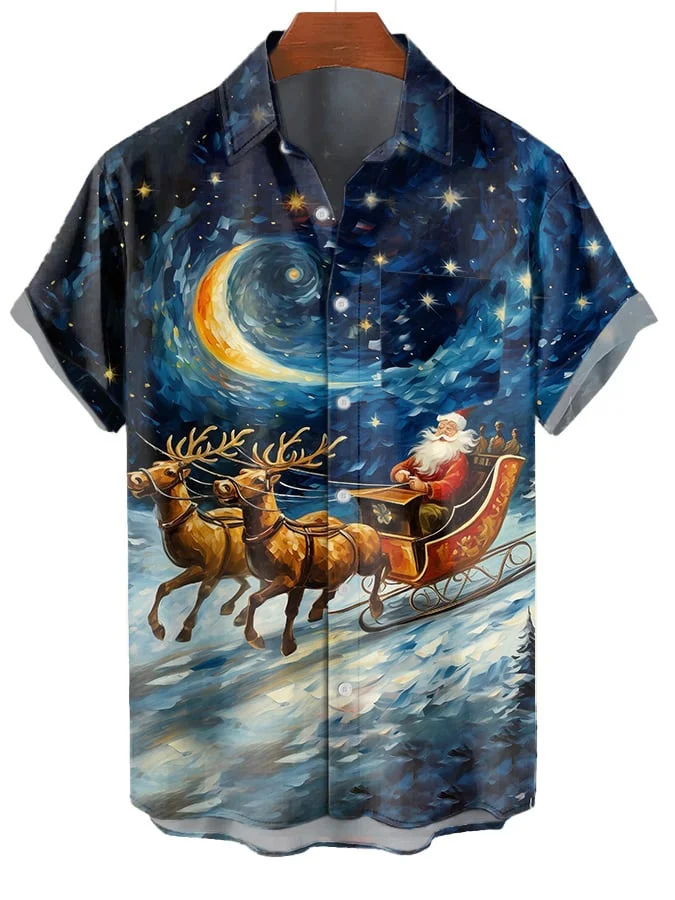 Men's Christmas Print Shirt