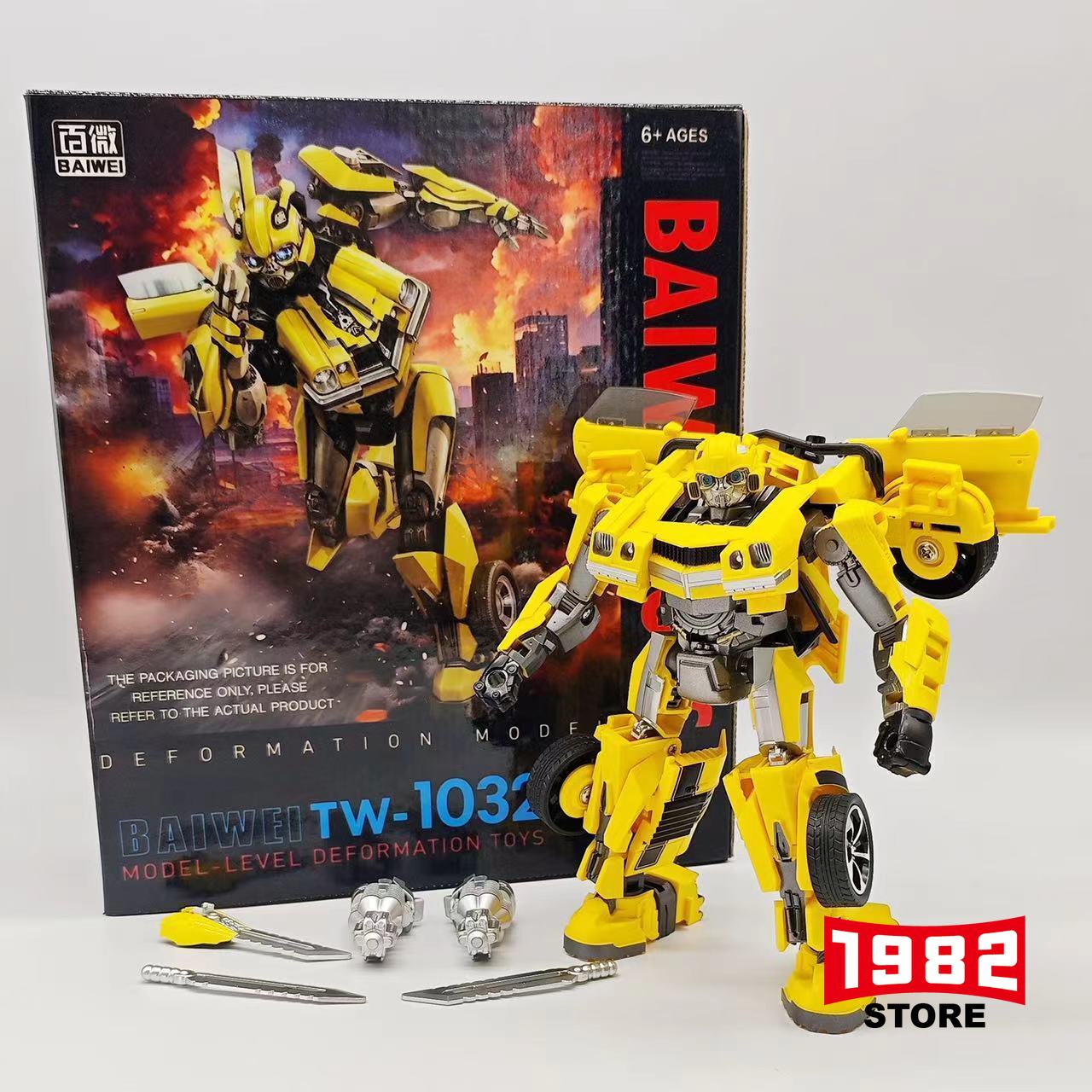 BAIWEI TW 1032 Bumblebee Autobots Robot Transformers Action Figure High Quality Replica Kids Toy for Transformers Enthusiasts and Hobbyists