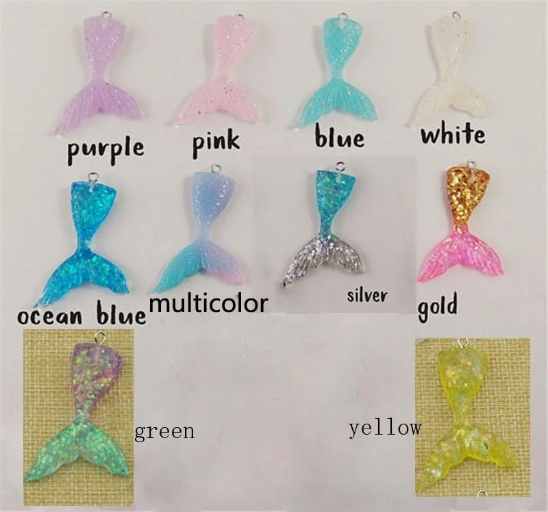 Back To School  1 Pcs Beauty Mermaid Fish Tail Pendant Chain Necklace Gift for Wedding Baby Show Birthday Mermaid Hen Party Favors Supplies