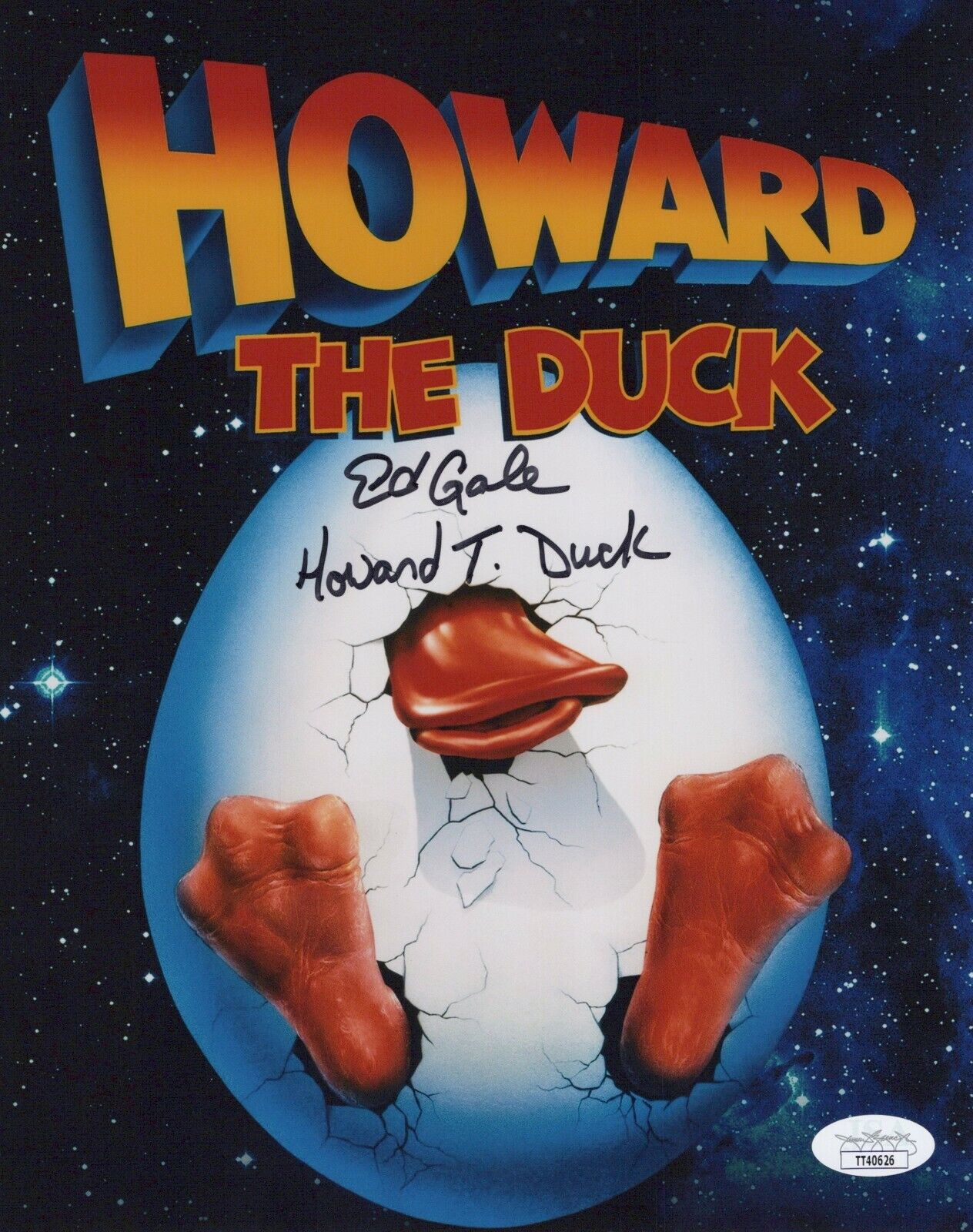 ED GALE Signed HOWARD THE DUCK 8x10 Photo Poster painting Authentic Autograph JSA COA Cert