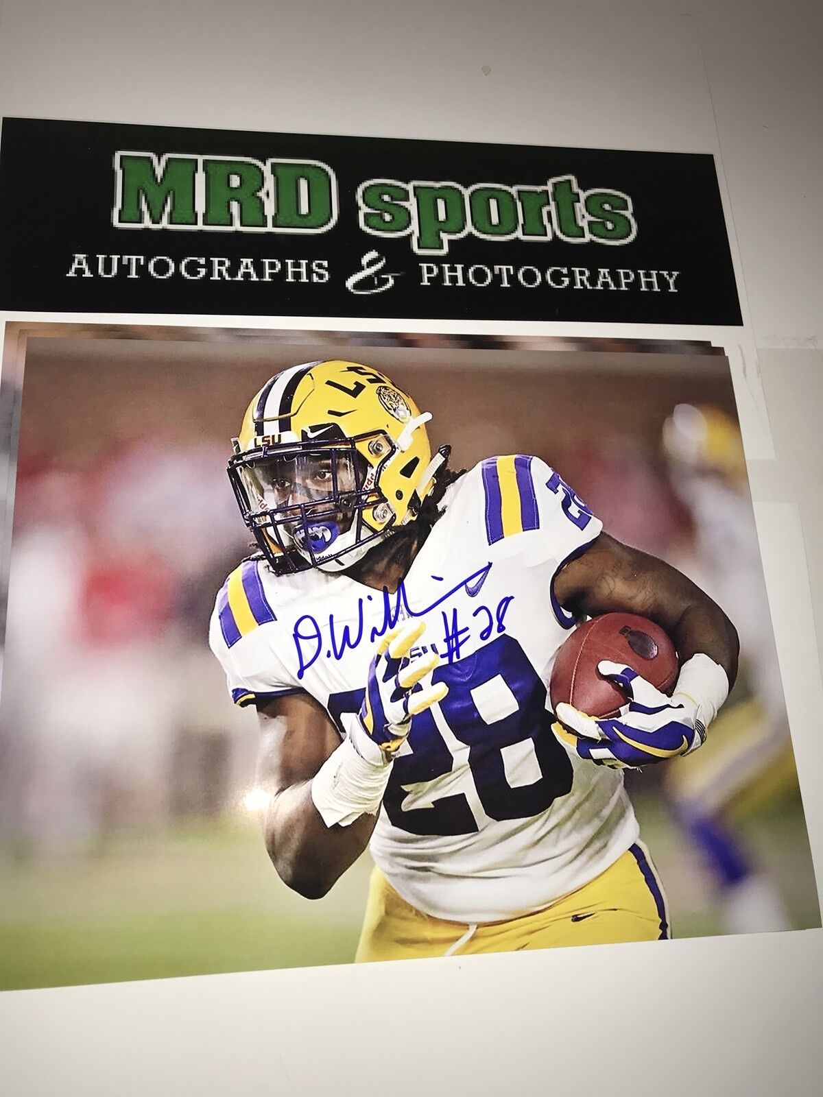 Darrel Williams LSU Tigers hand signed autographed 8x10 football Photo Poster painting H