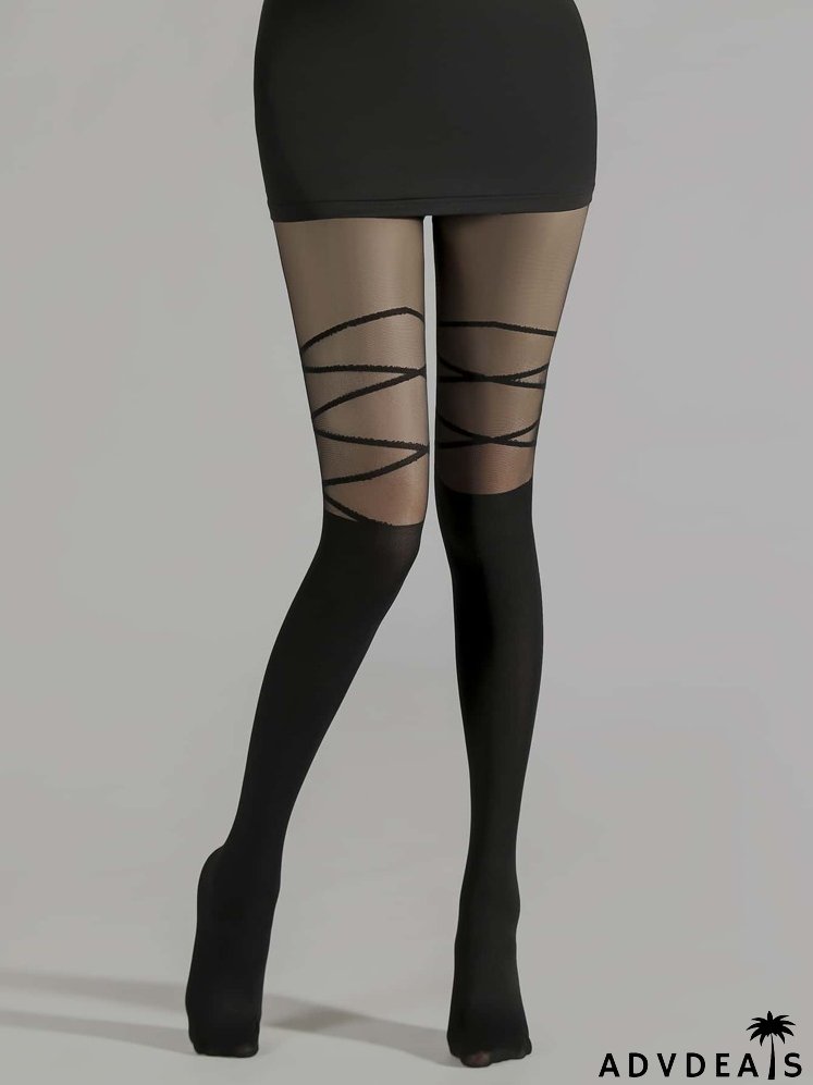 Geometric Pattern Tights