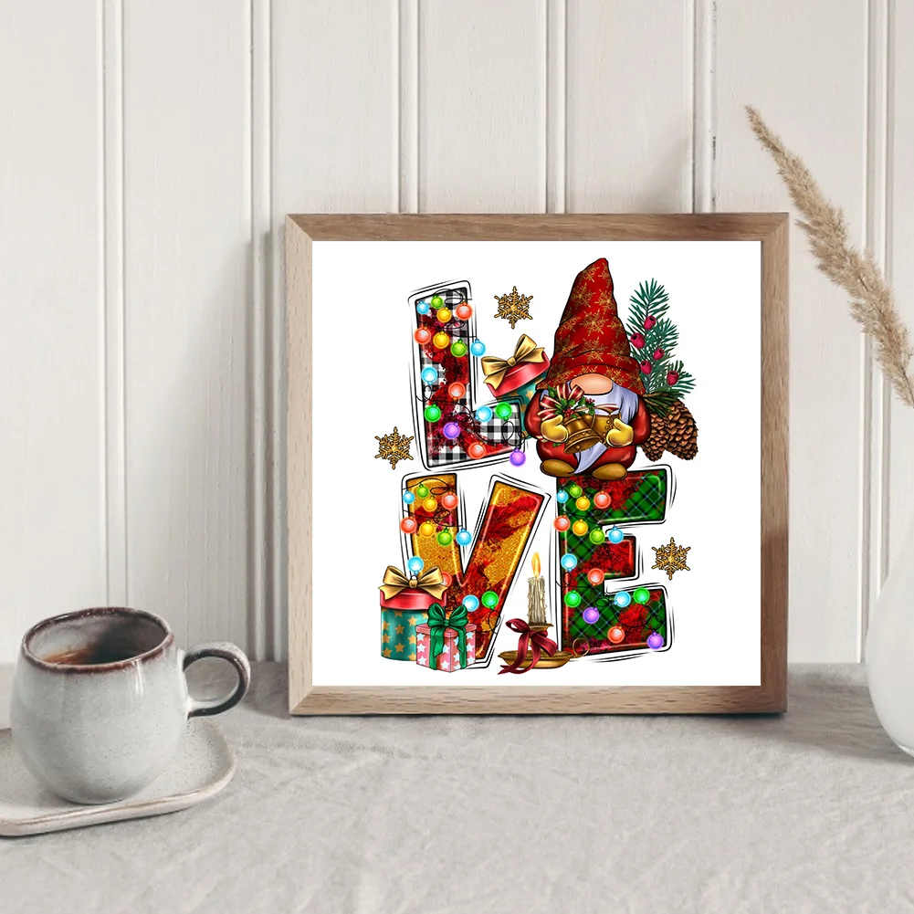 Full Round Diamond Painting 30*30cm - Christmas Love