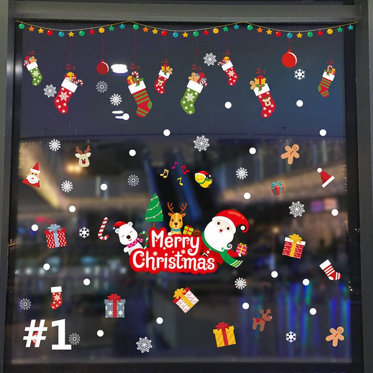 Christmas Window Decorative Sticker