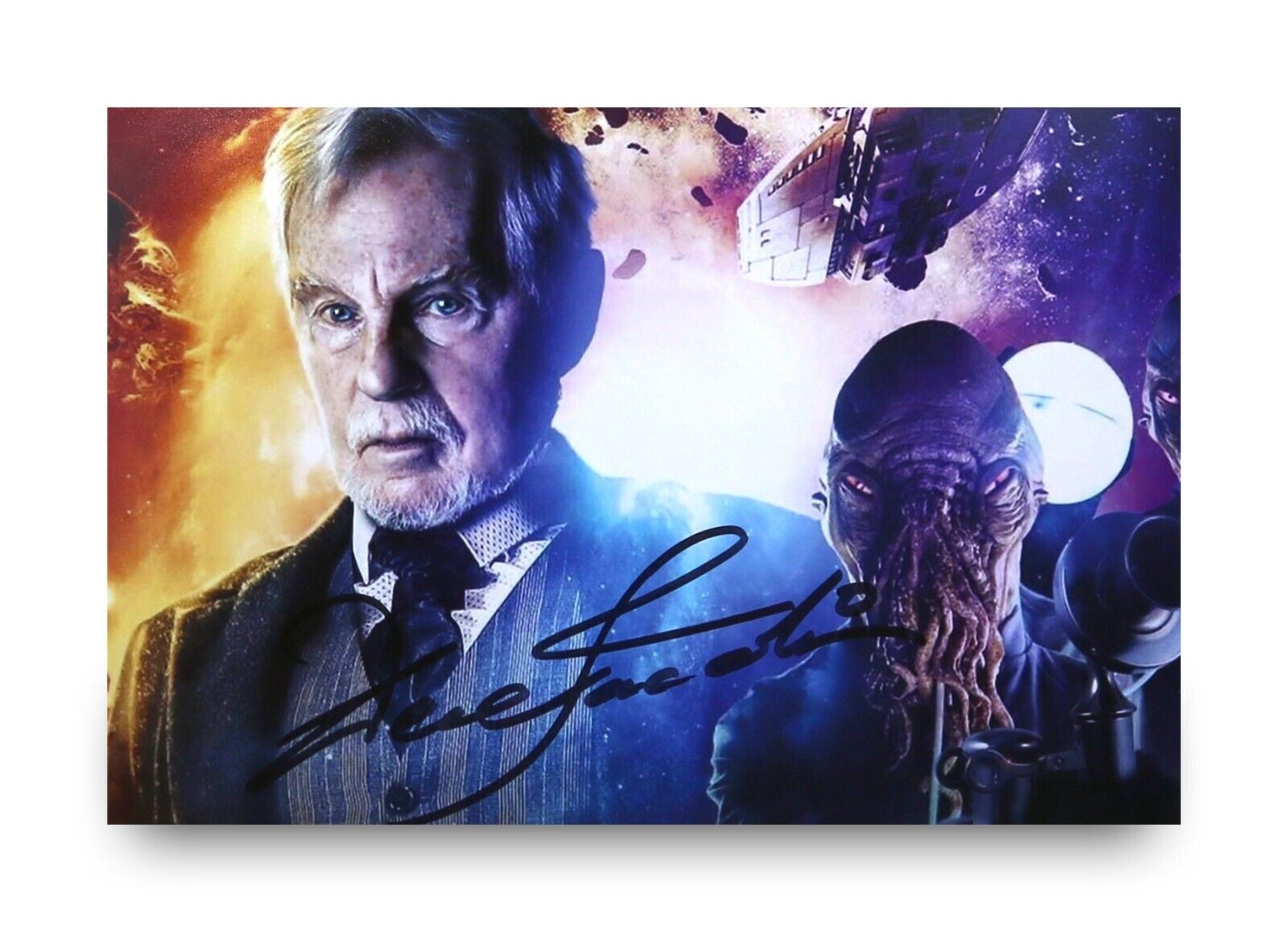 Derek Jacobi Signed 6x4 Photo Poster painting Doctor Who The Master Autograph Memorabilia + COA