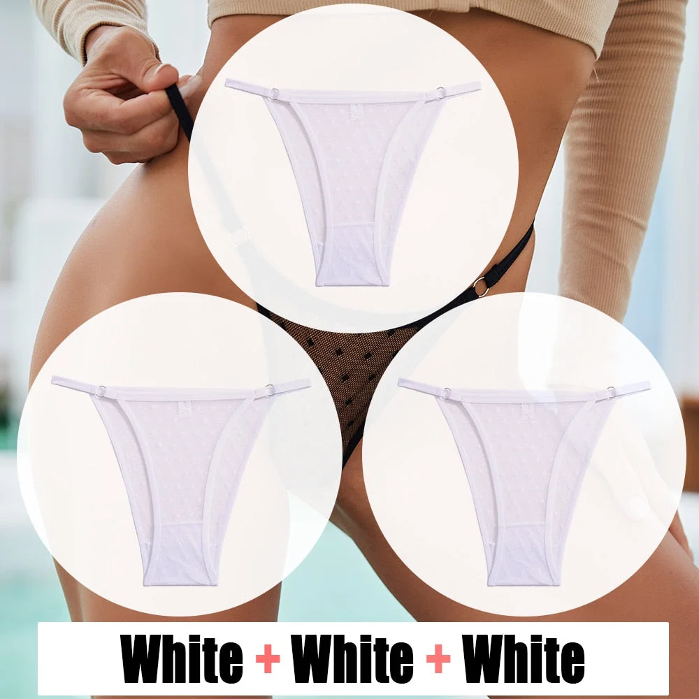 Sexy Lace Panties Women's Underwear Mesh Transparent Sexy lingerie Soft Intimate Underpants Plus Size M-XXL Female Underwear