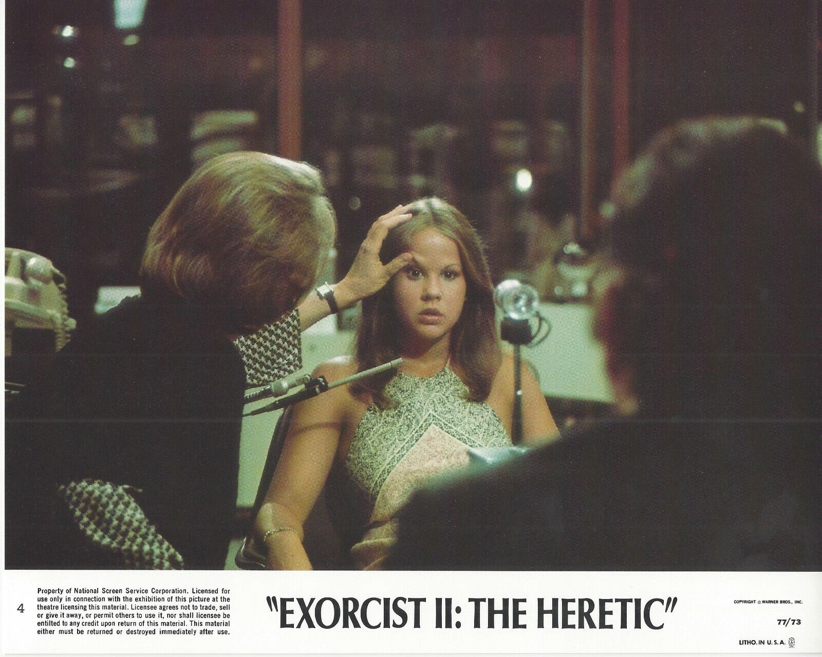 Exorcist II: The Heretic Original 8x10 Lobby Card Poster Photo Poster painting 1977 #4 Blair