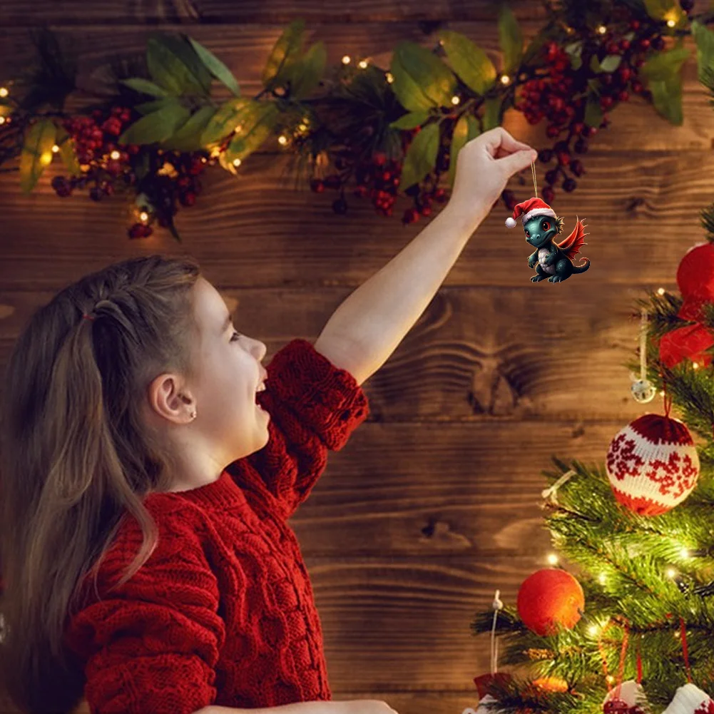 Statue Of Baby Dragon Acrylic Handmake Dinosaur Figurines Cartoon (Dark Grey)