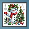 (40*40cm)Christmas Snowman - Full Round Drill Diamond Painting