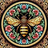 (40*40cm)Flower Bee - Full Round Drill Diamond Painting