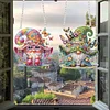(US Only)2pcs Flower Goblin 2D Flat DIY Special Shape Diamond Painting Art Pendant