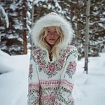 Bohemian Style Women's Winter Warm Hooded Knitted Sweater - Image 2