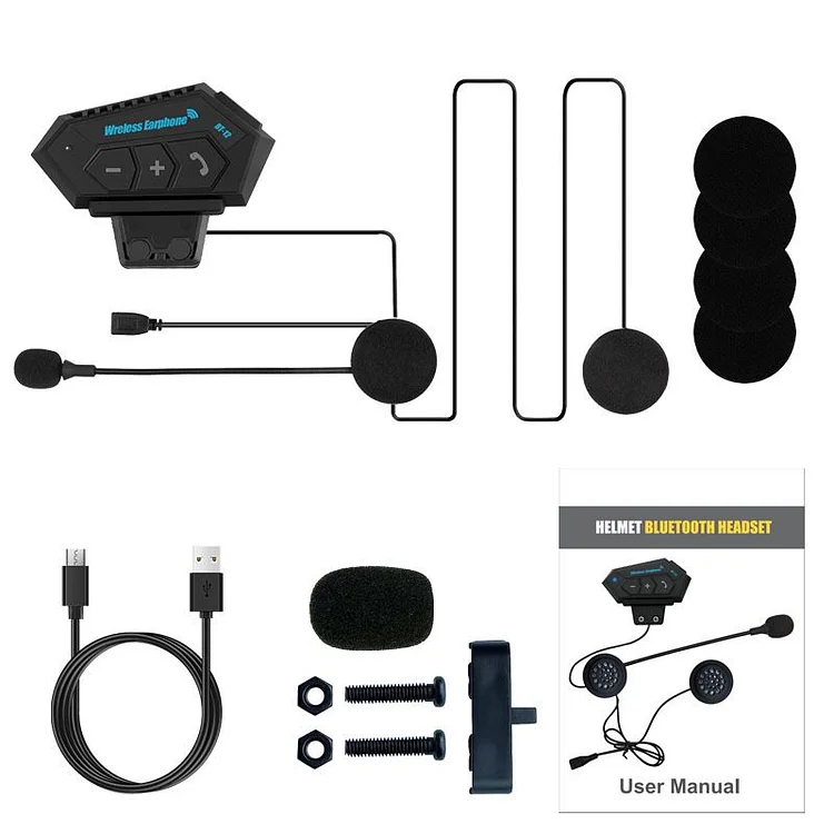 💥Limited Time Half Price💥--BT12 Motorcycle Helmet Bluetooth Headset🎧