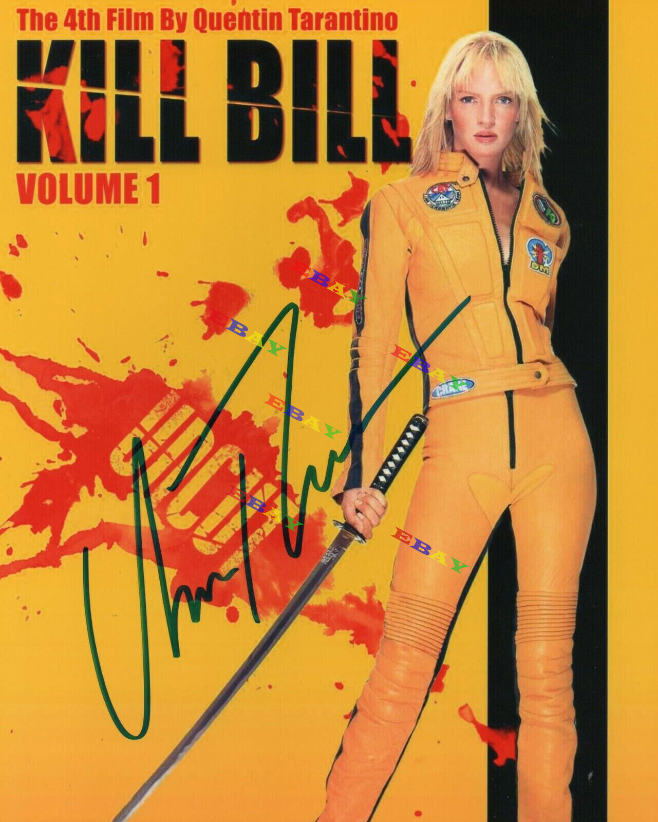 Uma Thurman KILL BILL 8x10 Autographed Signed Photo Poster painting Reprint