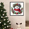 (40*40cm)Christmas Snowman - Full Round Drill Diamond Painting