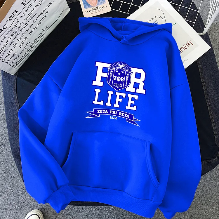 Casual letter hooded sweatshirt