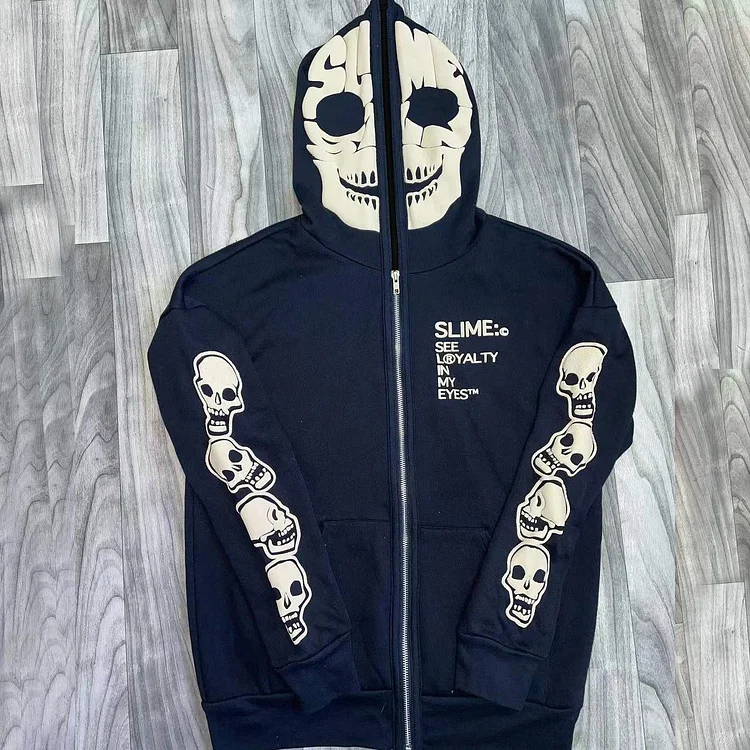 Skull casual street sports home hoodie