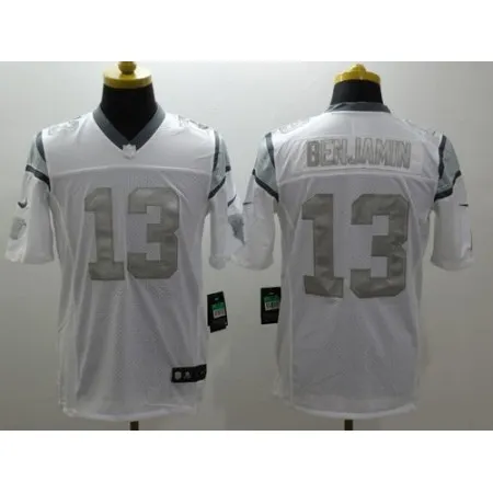 Panthers #13 Kelvin Benjamin White Men's Stitched NFL Limited Platinum Jersey