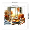 Autumn Window Scenery-11CT Stamped Cross Stitch 45*45cm/17.72*17.72in tapestrymarket