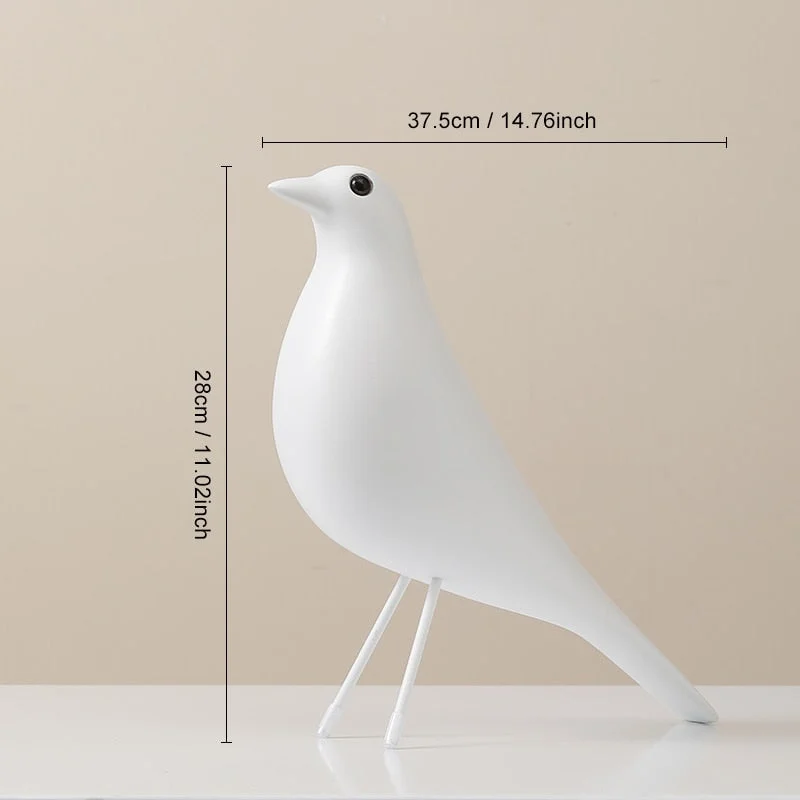 Nordic Style Resin Bird Figurine Home Decor Modern Living Room Office Desk Decorative Sculpture Home Decoration Ornaments