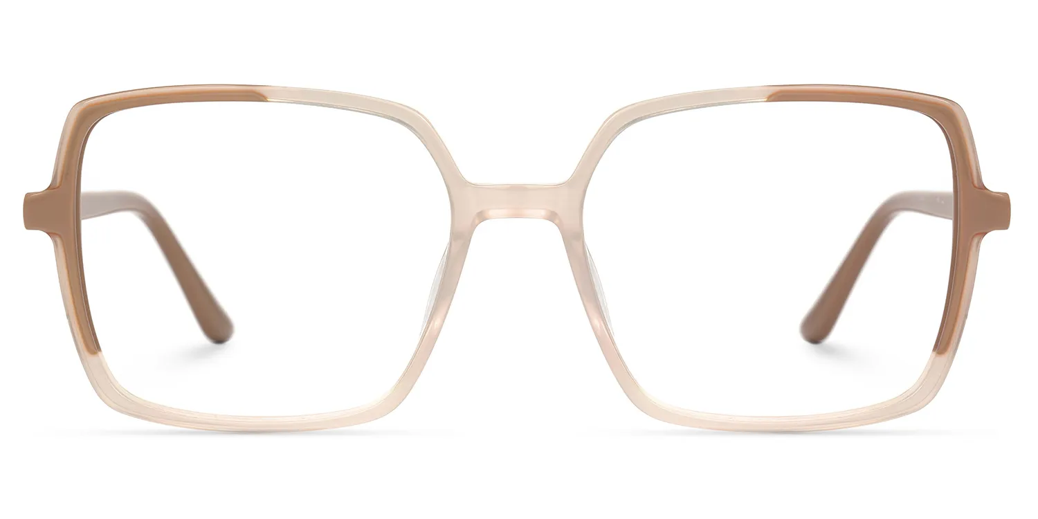 Kelsi Braun Quadratisch Brille Braun