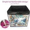 (US Local)DIY Diamond Painting Storage Box Canvas Organizer Box Diamond Painting Kit (F)