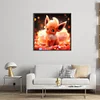 Pokémon Eevee-11CT Stamped Cross Stitch 40*40cm/15.75*15.75in