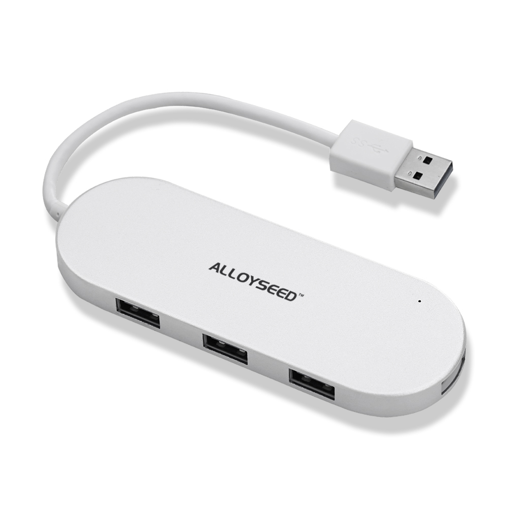 

ALLOYSEED CZH-H066 ultrathin 4 Port USB 3.0 Portable Aluminum Hub, 501 Original