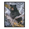 (Stamped/Counted) (Winter) Bear - 11CT Cross Stitch 50*40cm/19.69*15.75in