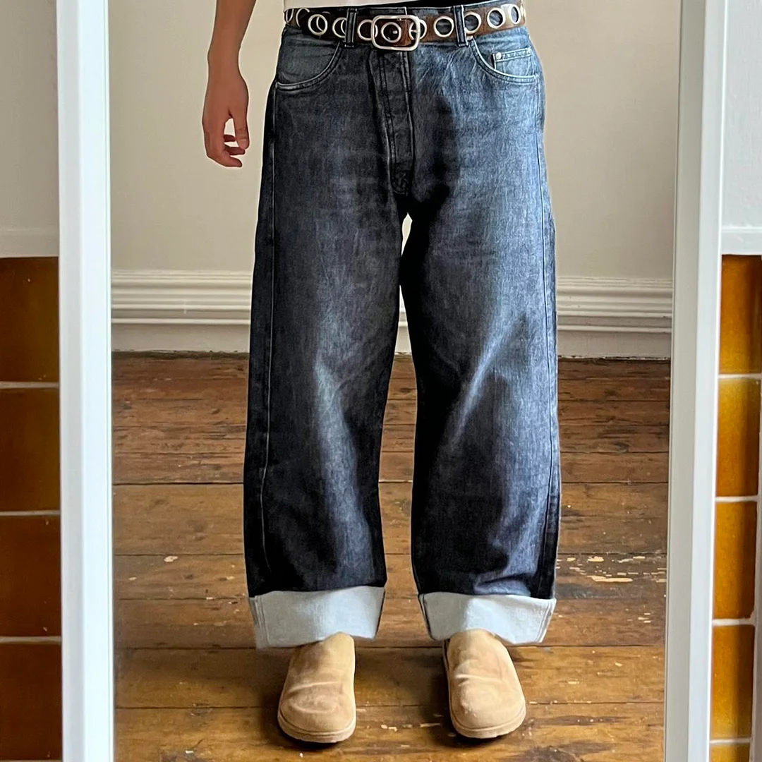 Men's Loose Casual Jeans、、URBENIE