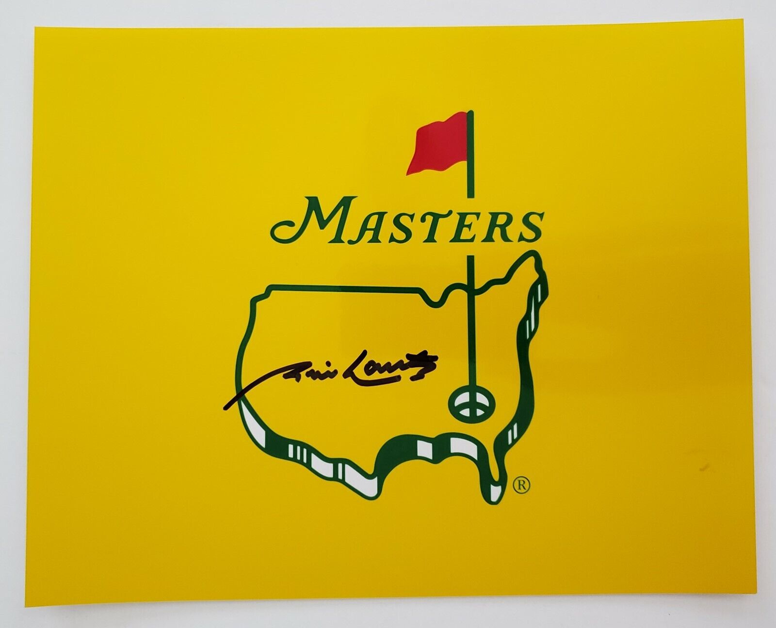 Jim Nantz Signed Masters Logo 8x10 Metallic Photo Poster painting CBS PGA Sportscaster NFL RAD