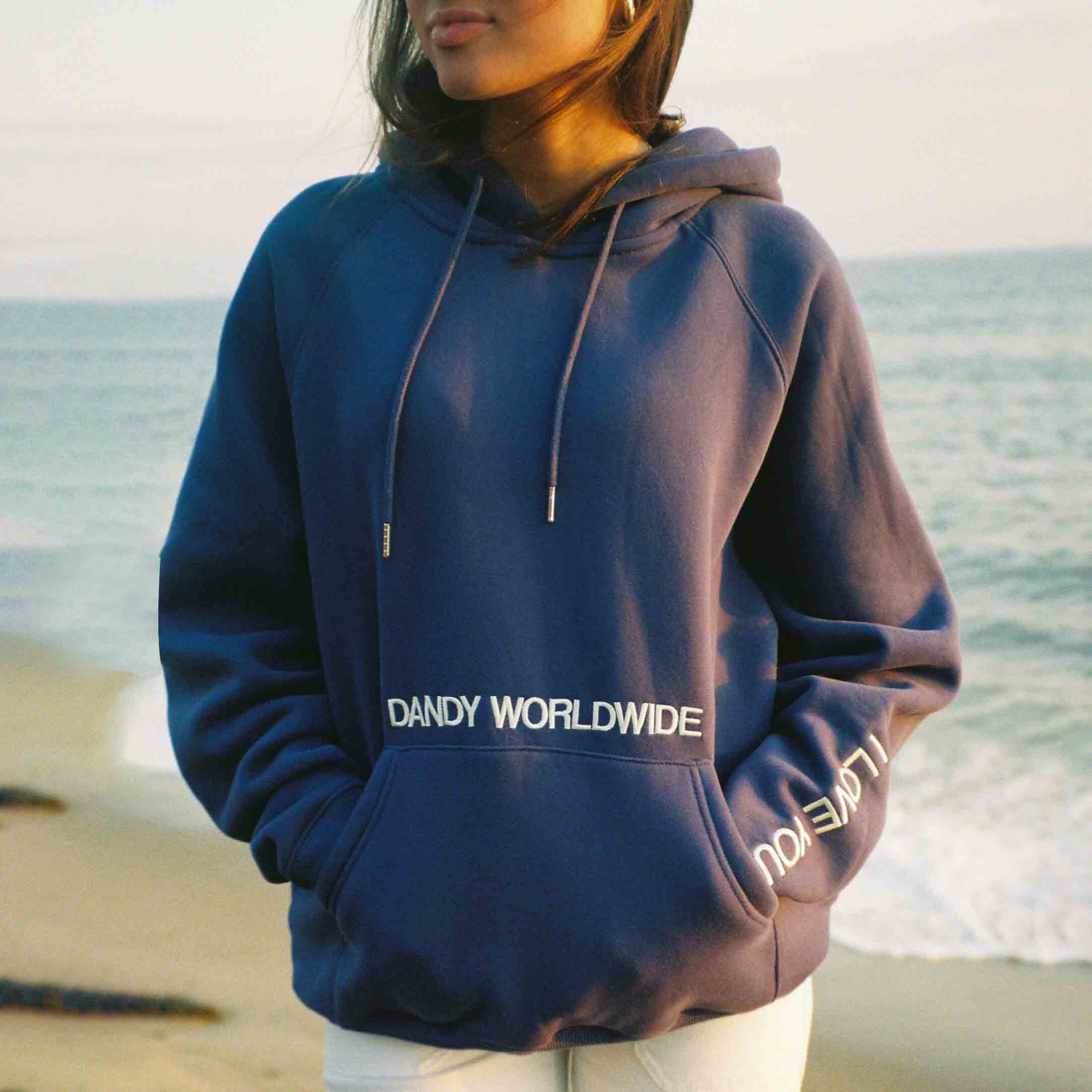 Women's Vintage Words Of Affirmation Oversized Long Sleeve Hoodie