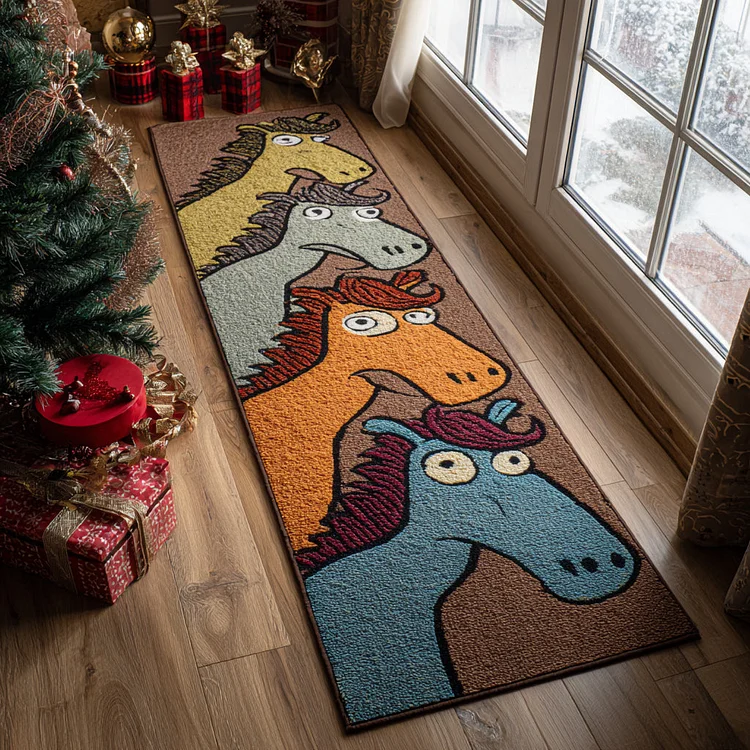 Whimsical Horse Humor Runner Carpet NCU0DV8579