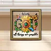 Diamond Painting Special Shaped Drill Sunflower With Frame(8.46x8.46inch)