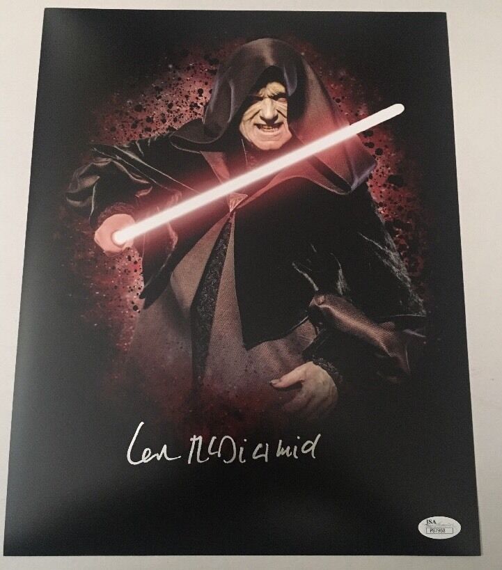 Ian Mcdiarmid Signed Autographed 11x14 Photo Poster painting Star Wars Emperor JSA COA