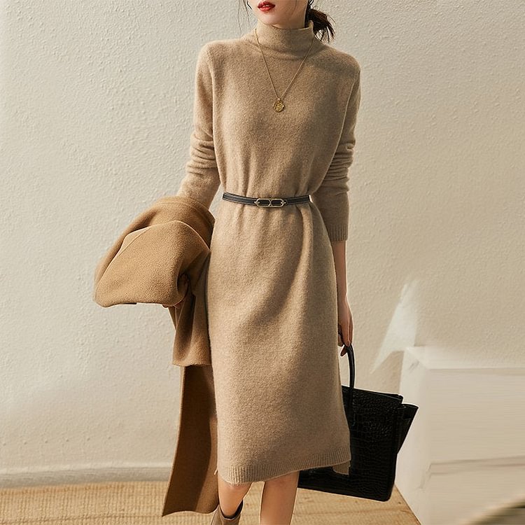 Knitted Long Sleeve Dresses